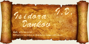 Isidora Dankov vizit kartica